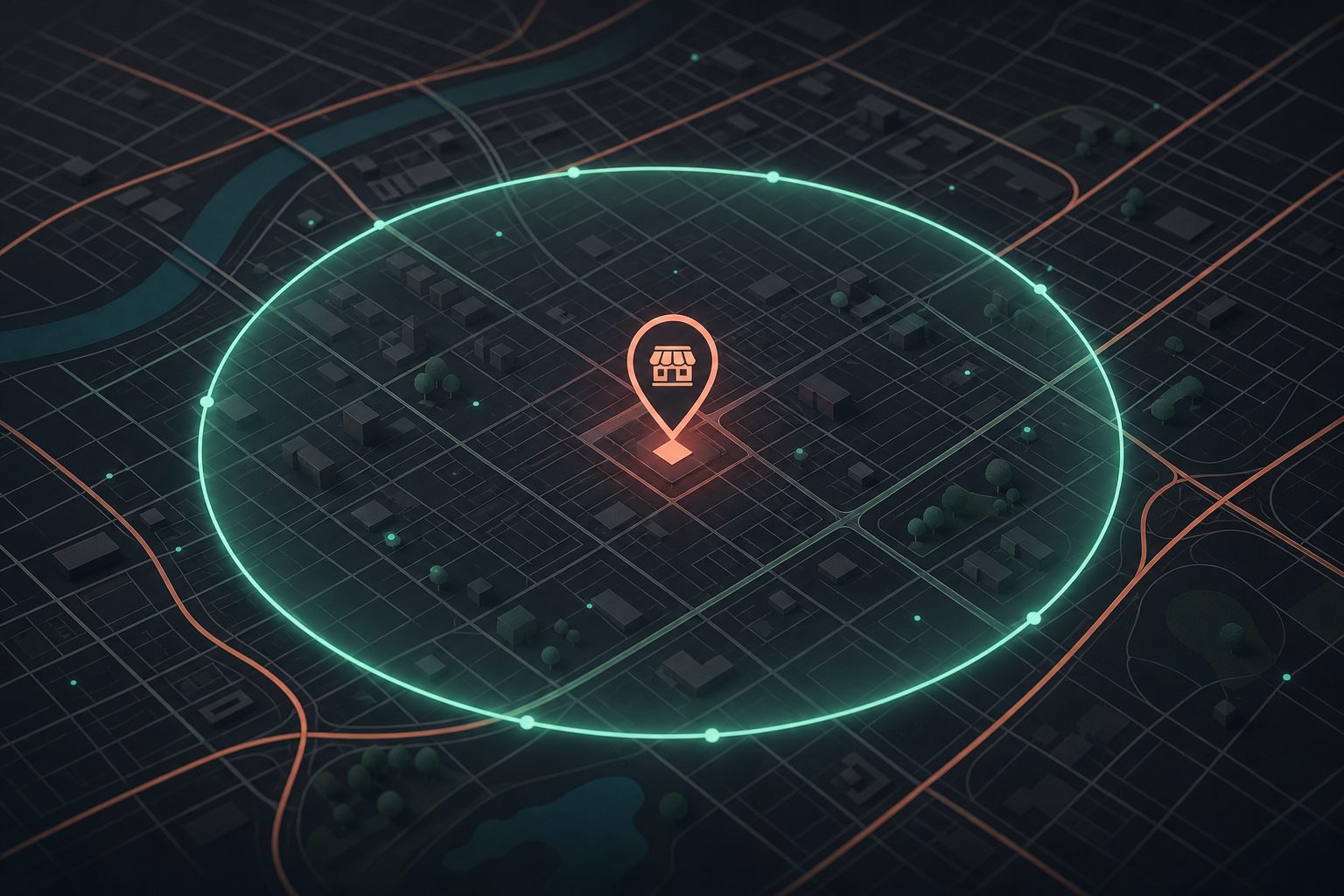 Geofence map visualization